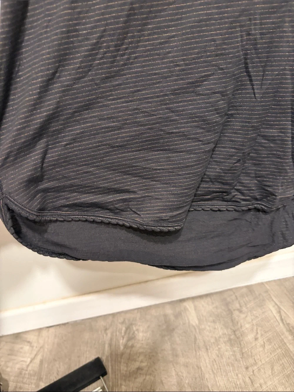 lululemon athletica Black Racerback Tank with Subtle Texture